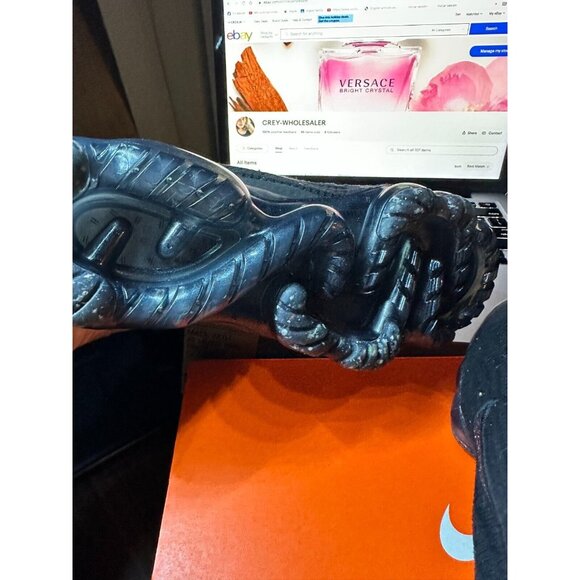 Nike Air VaporMax 2021 Flyknit Triple Black size 7.5  NWOB Authentic NIKE - Picture 7 of 7